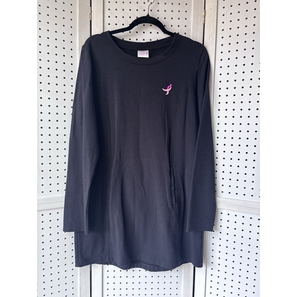 Susan G. Komen by Earth Yoga XL Breast‎ Cancer Pink Ribbon Tunic Sweatshirt